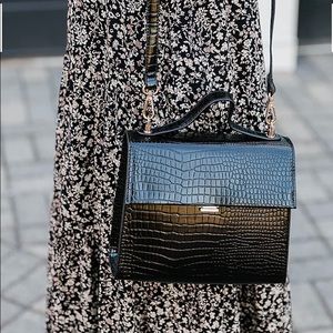 Croc Vegan Leather Crossbody Bag